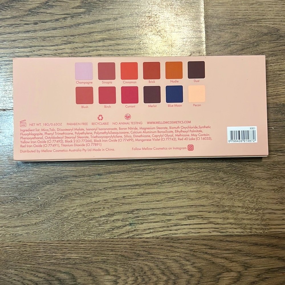 MELLOW COSMETICS - Sinopia Eyeshadow Palette - Picture 4 of 6